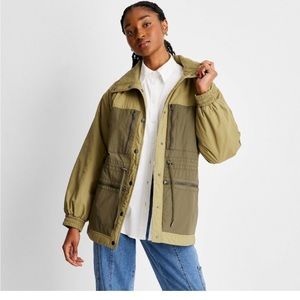 Women's Two Tone Quilt Lined Jacket - Future Collective with Reese Blutstein